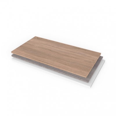 9380L - Top in legno per tavolo, 1346x674 mm.